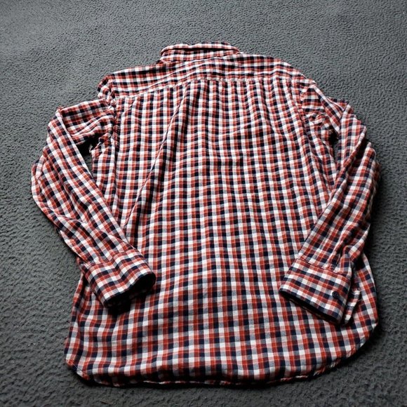 Banana Republic Lightweight Flannel Plaid Button Shirt Multicolor Mens S Small - Picture 4 of 7